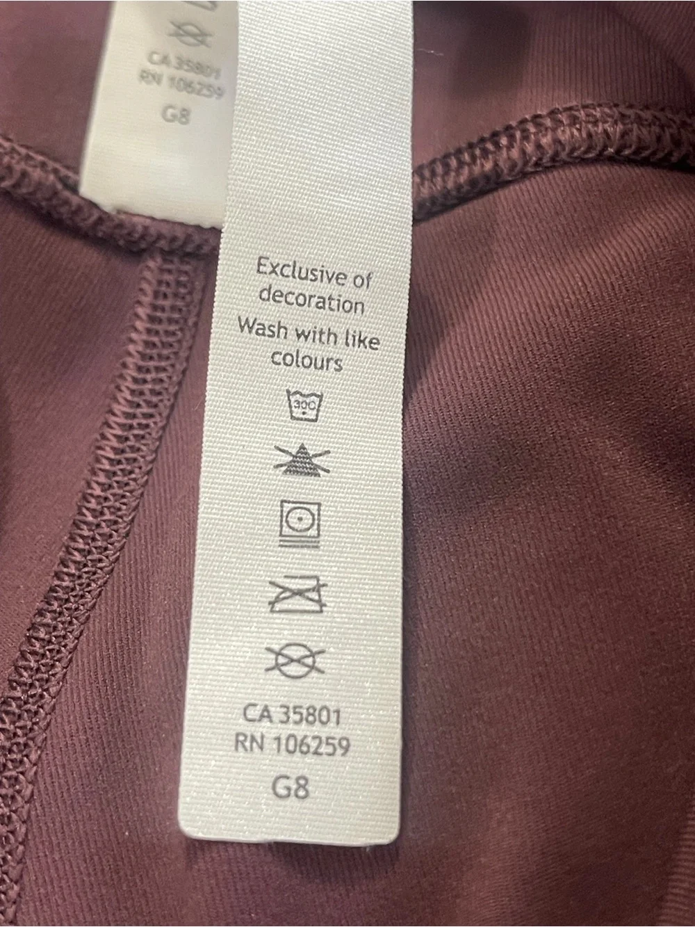 Lululemon High-Waist Athletic Leggings in Wine Sz 12 sports yoga